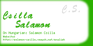 csilla salamon business card